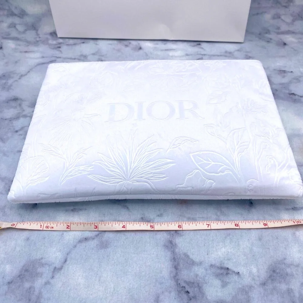 Dior Beauty Set-White Pouch,Foundation,Mascara,Lipstick,Primer-8pc-BOXED-NEW